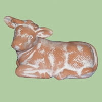 Krowa Leżąca, 28 cm, KOZERA - Zakład Ceramiki