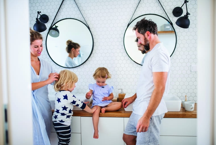 Łazienka dla singla, pary i rodziny