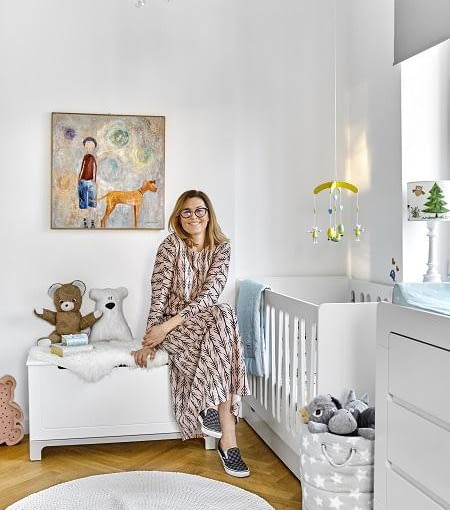 Beata Sadowska w pokoju Kosmy Beata Sadowska w pokoju Kosmy