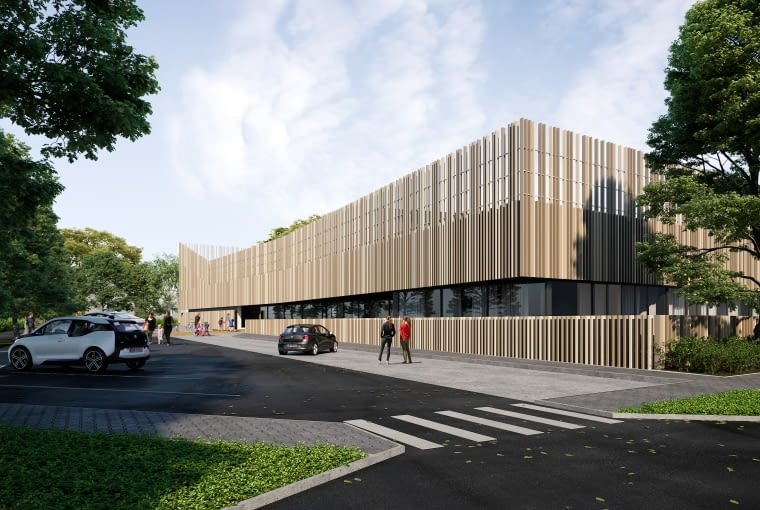Przedszkole 3.0 smart hub. Proj.  pracownia architektoniczna firmy W.P.I.P.