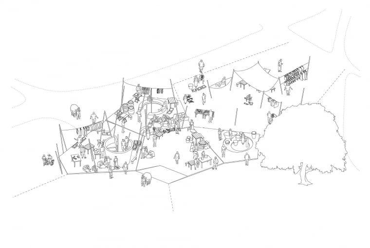 Targowisko w miasteczku Guabuliga w północnej Ghanie. Targowisko w miasteczku Guabuliga w północnej Ghanie.