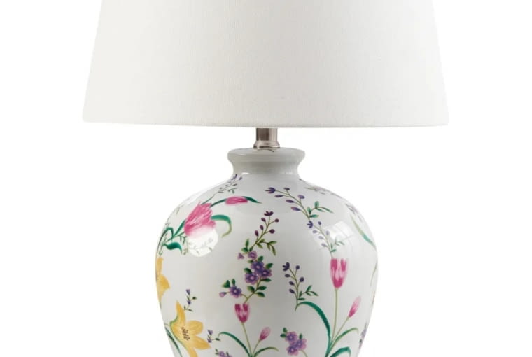 Lampa stołowa Febros, porcelana, 439 zł, beliani.pl