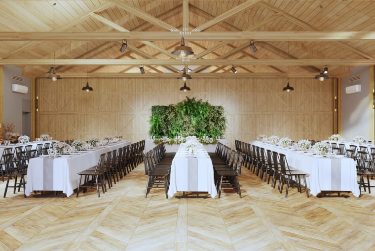 Dom weselno-eventowy w Woli Chorzelowskiej pod Mielcem. Proj. MEEKO Architekci