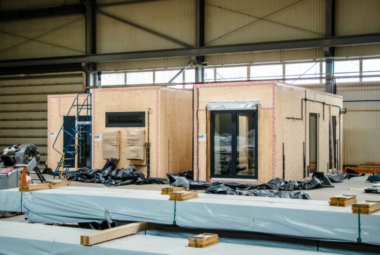 Produkcja domu z CLT