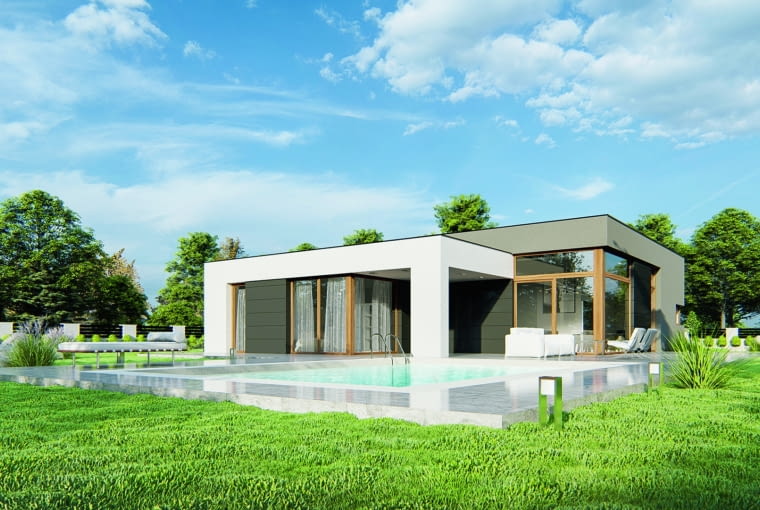 Openair 2 - parterowy 143,3 m2 Projekty domów parterowych