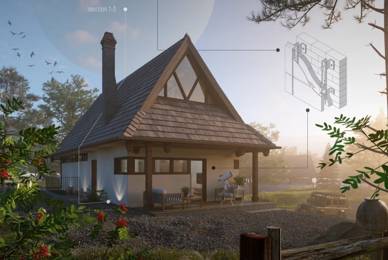 Projekt "Didova chata" autorstwa Yulii Zubar Projekt "Didova chata" autorstwa Yulii Zubar