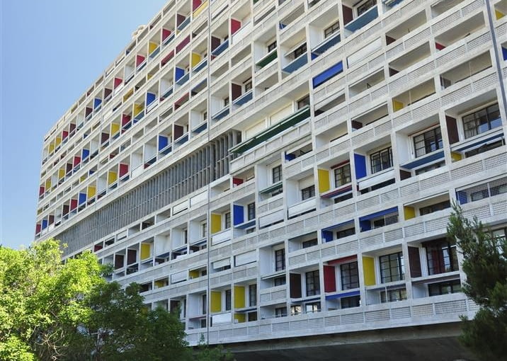 Jednostka Marsylska, proj. Le Corbusier - fasada zachodnia