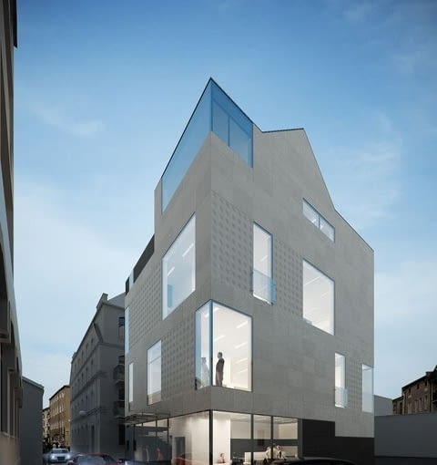 WYRÓŻNIENIE -30. Lewitująca kamienica w Brzegu, Studio Amoeba amoeba, kamienica, budynek, architektura, architekt
