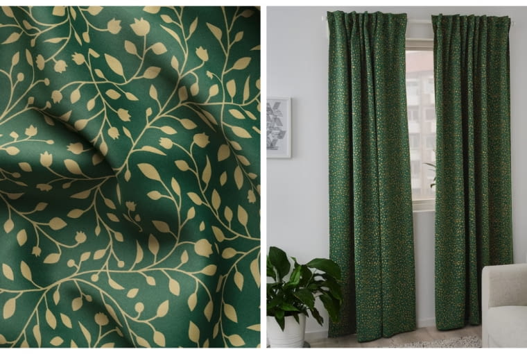 Zasłony zaciemniające BLÅBÄRSMOTT zasłony zaciemniające