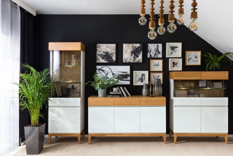 Propozycja układu dekoracji ściennych plakaty