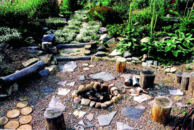 Im mniej roślin wokół paleniska, tym mniejsze ryzyko zaprószenia ognia WOGROD MIEJSCE NA OGNISKOFOT. AGNIESZKA SYGAPUBLIKACJA KWIETNIK NR 9 (141) - 9.2006