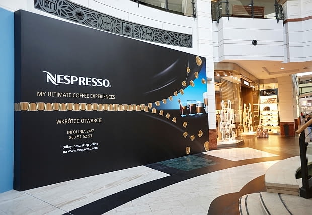 Nespresso, butik Nespresso, nowy butik w Polsce, sklep Nespresso w Polsce, Arkadia