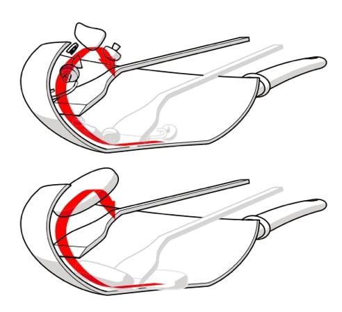 Patelnia Wok Boomerang kuchnia, patelnia, wok