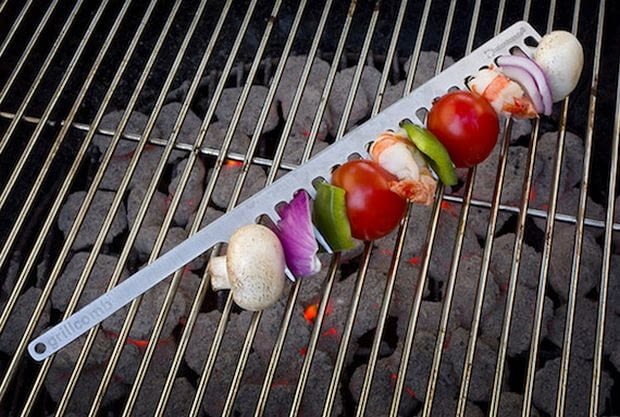 Szaszłyki na grzebieniu! grill, gadżety, design,