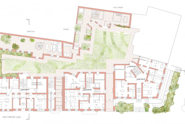 Parter. Proj. OVO Grąbczewscy Architekci Parter. Proj. OVO Grąbczewscy Architekci