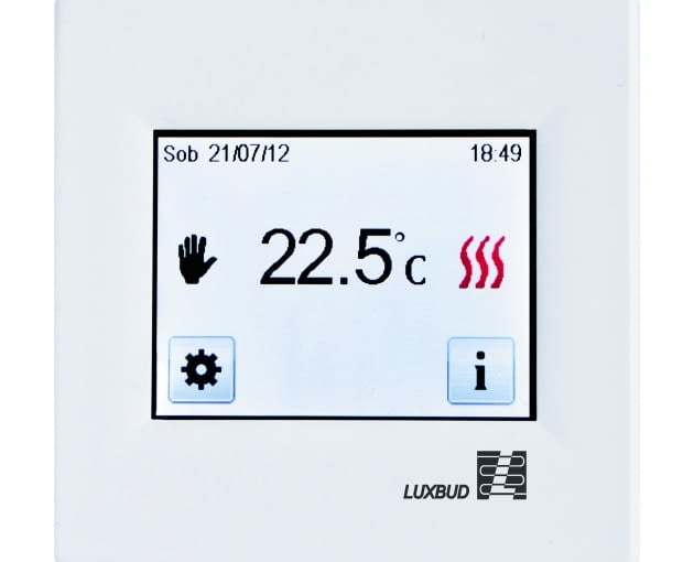 Dostępne na rynku termostaty zapewniają pełną kontrolę działania maty grzejnej Dostępne na rynku termostaty zapewniają pełną kontrolę działania maty grzejnej