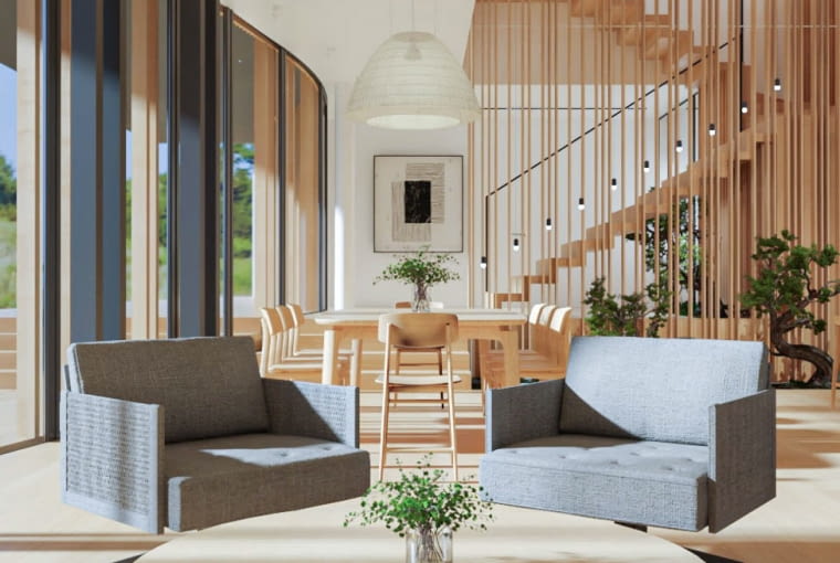 Podcieniowy Dom Audio-Widokowy - wnętrze Podcieniowy Dom Audio-Widokowy - wnętrze