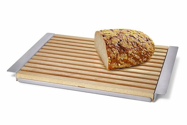 DESKA DO KROJENIA. Modern Form, drewno i stal, 38 x 25 cm, wzór