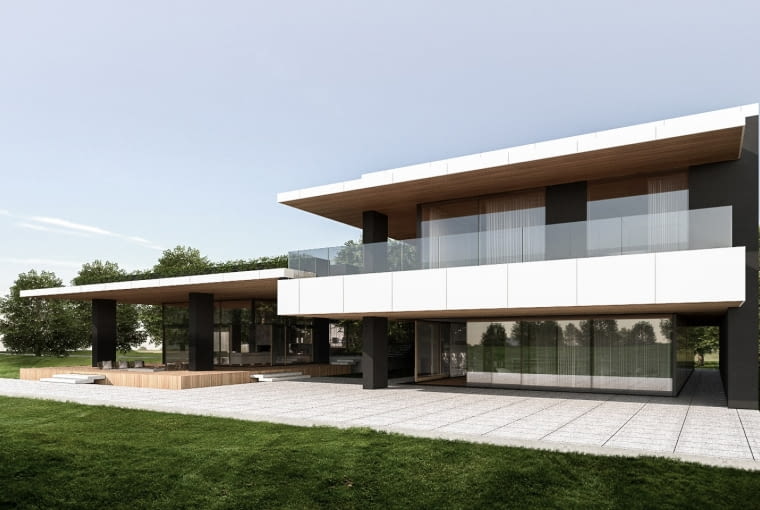 Rezydencja z Atrium. Proj. Exterio