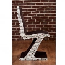 MEBLE Z TEKTURY. SANDEFJORD to nowoczesne, recznie wykonane krzeslo, inspirowane skandynawskim wzornictwem autorstwa Roberta Chruściela z pracowni mebli z tektury IdeaCarton. 620 zł, ecomateria.pl