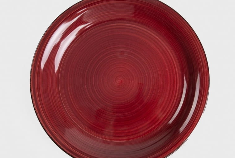 Zestaw talerzy OBLAN obiadowych bordowych, 4 szt. 27 cm Zestaw talerzy OBLAN obiadowych bordowych, 4 szt. 27 cm