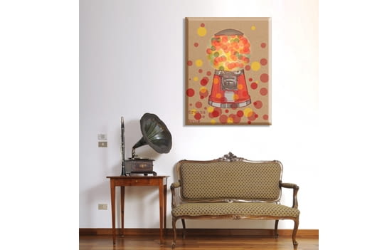 Obraz "Maszyna do cukierków" Twórczywo, obraz