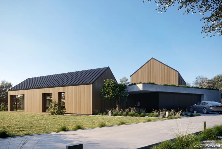 Dom pod Krosnem Odrzańskim. Proj. Z3Z ARCHITEKCI