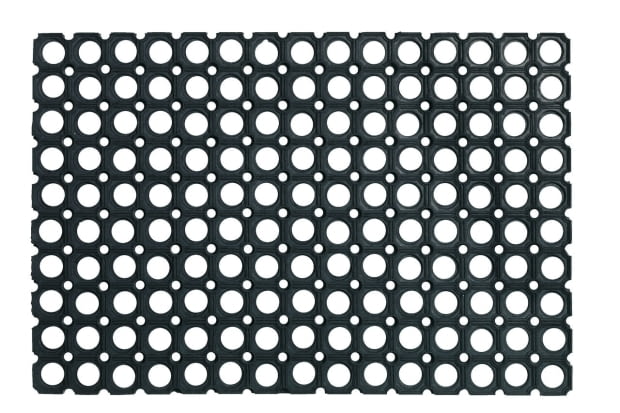 Jysk: prosta, gumowa wycieraczka HVIDPIL (40x60 cm). Przeceniona z 29,95 zł na 10 zł. jysk, gadżety, dodatki, wnętrza, wnętrzarskie dodatki, wyprzedaż
