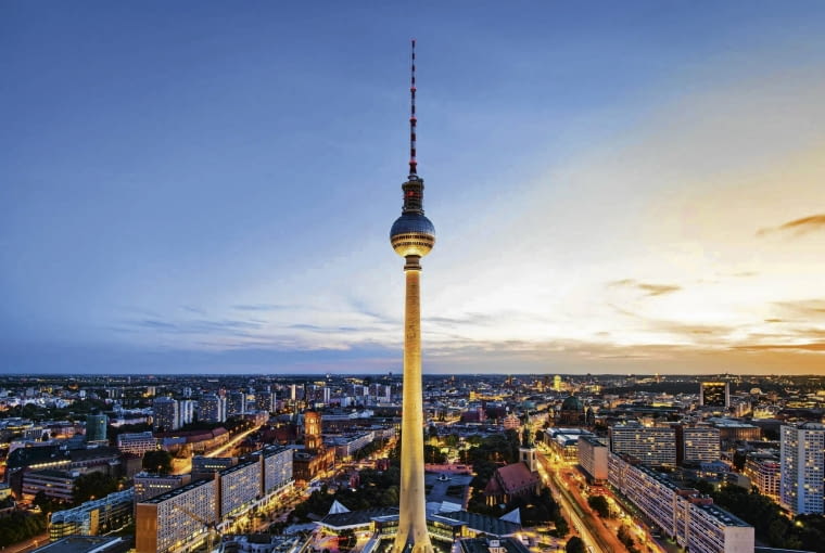 Berlin, wieza telewizyjna SLOWA KLUCZOWE: architektura miasto panorama