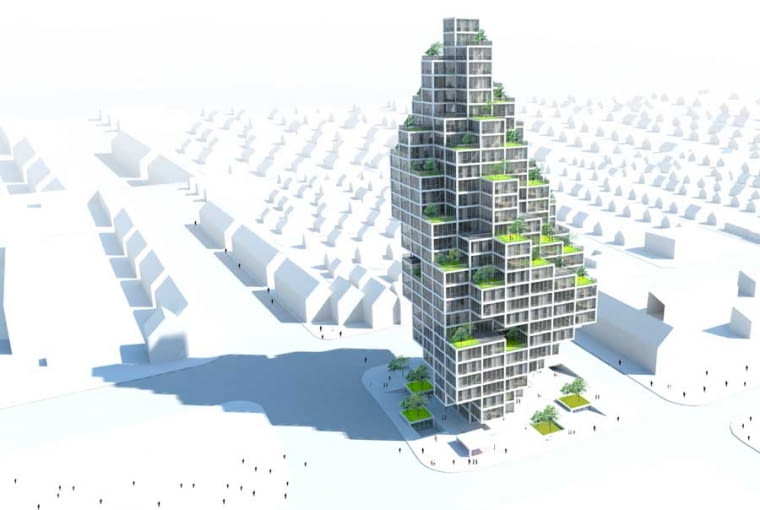 MVRDV, wieżowiec w Kopenhadze MVRDV, wieżowiec w Kopenhadze