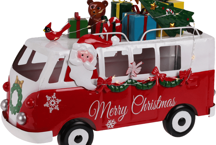 Autobus świąteczny 31.5x22x11.5 cm figurka LED 129,00 zł, kod 91951998