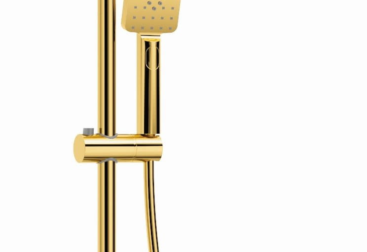 NAC Z1HT, DEANTE jednouchytowa termostatyczna;  ruchoma wylewka (z silikonowym  aeratorem) pełni jednocześnie  funkcję przełącznika natrysku