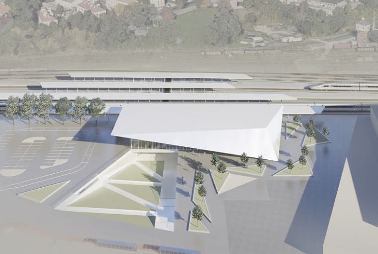 Wizualizacja dworca Olsztyn Główny Wizualizacja dworca Olsztyn Główny