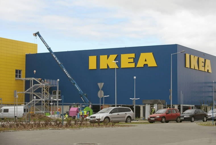 14.05.2015 Bydgoszcz , ul. Fotdonska . Budowa sklepu IKEA . Fot. Arkadiusz Wojtasiewicz / Agencja Gazeta