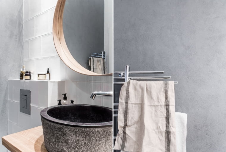 Łazienka w szarościach Łazienka w szarościach