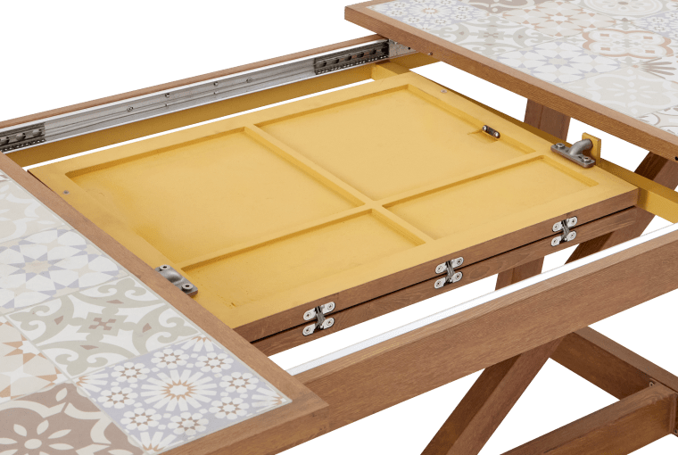 Stół z rozsuwanym blatem ceramicznym