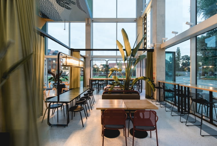 Restauracja w Concordia Design Wrocław. Proj. mode:lina Restauracja w Concordia Design Wrocław. Proj. mode:lina