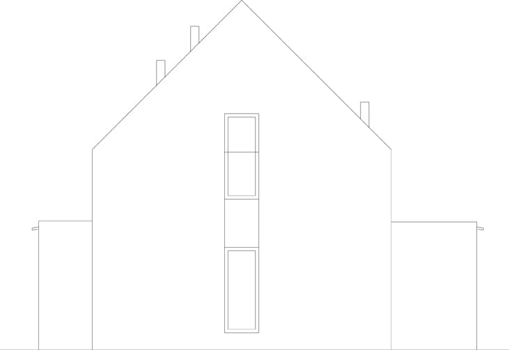 Mały dom z cegły w Kozłowie - elewacja. Proj. Inostudio