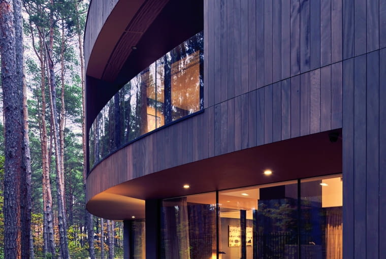Circle Wood: Dom wyciosany na pniu Domy o wyjątkowej architekturze