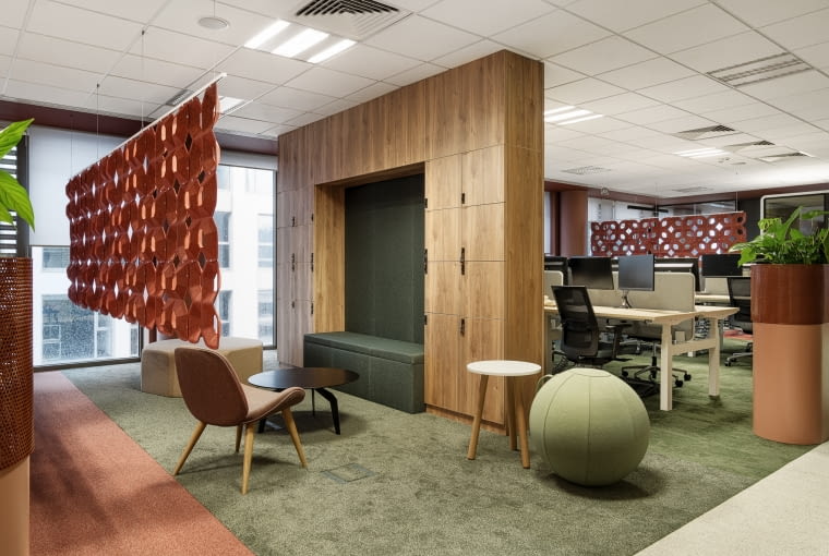 Biuro firmy Bayer w Oliwia Centre. Proj. Design Anatomy