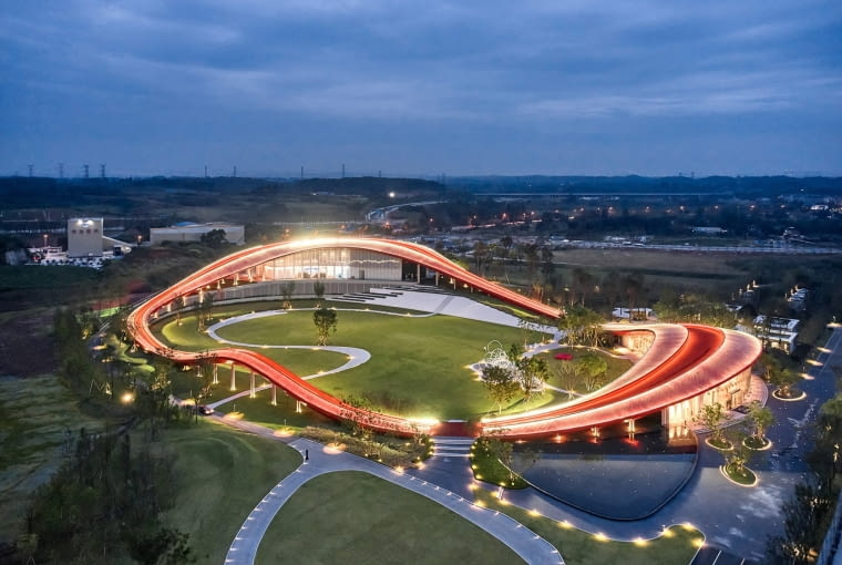 "Pętla mądrości" w Chengdu w Chinach "Pętla mądrości" w Chengdu w Chinach