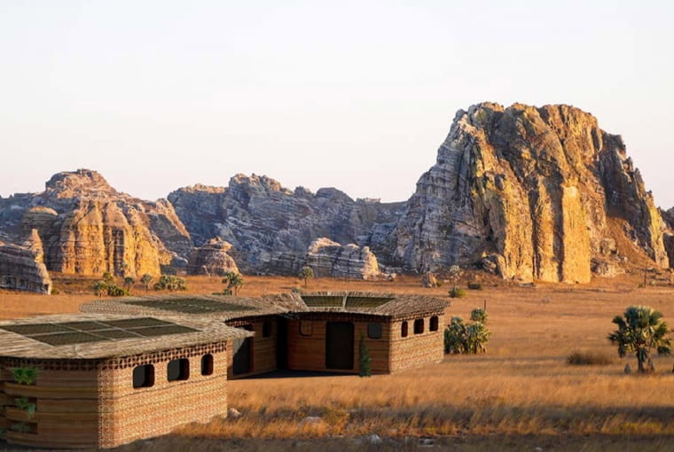 Szkoła wydrukowana na drukarce 3D na Madagaskarze. Proj. Studio Mortazavi Szkoła wydrukowana na drukarce 3D na Madagaskarze. Proj. Studio Mortazavi