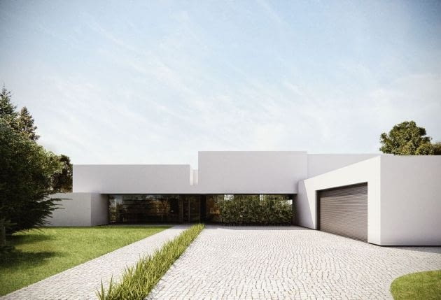 Prosta modernistyczna bryła budynku, ograniczona paleta kolorów oraz surowe materiały takie jak beton, drewno i szkło to cechy łączące współczesne realizacje. Jednym z pomysłów jest wypełnienie lub wręcz całkowite zastąpienie ściany ogromnymi przesuwnymi oknami. Prosta modernistyczna bryła budynku, ograniczona paleta kolorów oraz surowe materiały takie jak beton, drewno i szkło to cechy łączące współczesne realizacje. Jednym z pomysłów jest wypełnienie lub wręcz całkowite zastąpienie ściany ogromnymi przesuwnymi oknami.