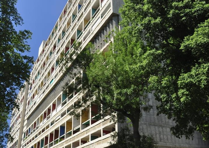 Jednostka Marsylska, proj. le Corbusier - fasada wschodnia