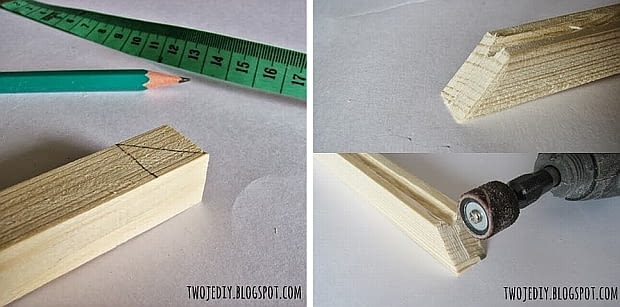 DIY - mini szklarnia. Krok 2: Listewki należy ściąć "po skosie" i dobrze oszlifować. mini szklarnia, DIY, zrób to sam, szklarnia, design