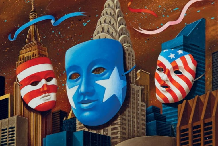 Rafał Olbiński. AMERICAN THEATER EXCHANGE FESTIVAL - Akryl i olej na płótnie