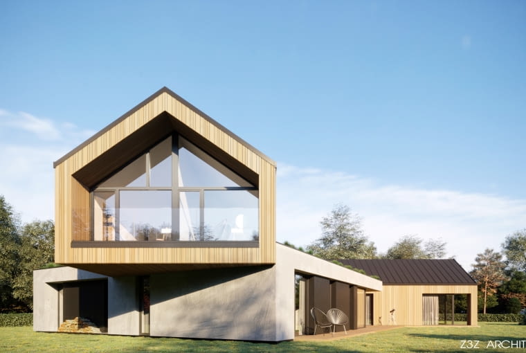 Dom pod Krosnem Odrzańskim. Proj. Z3Z ARCHITEKCI