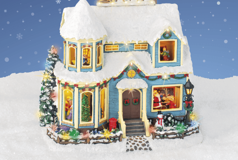 Wioska świąteczna domek piętrowy 36x32,5 cm 429,00 zł, kod 88668290