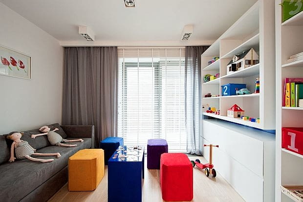 Pokój dziecięcy w apartamencie "Oslo" w Woronicza Qbik. Zień Home, Maciej Zień