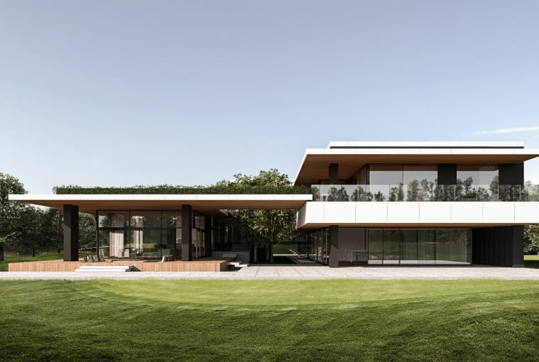 Rezydencja z Atrium. Proj. Exterio